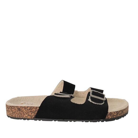 C&C California Women's Black Zoe Sherpa Adjustable Strap Sandals size 10 - Picture 2 of 7